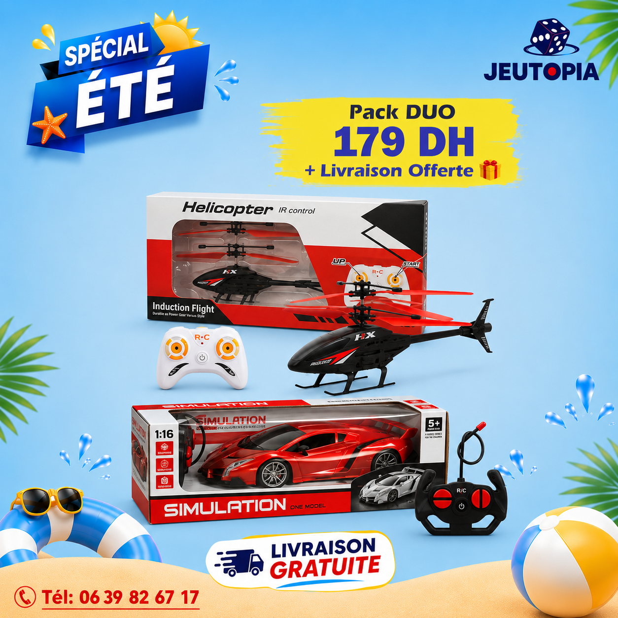 Pack DUO – Hélicoptère + Voiture