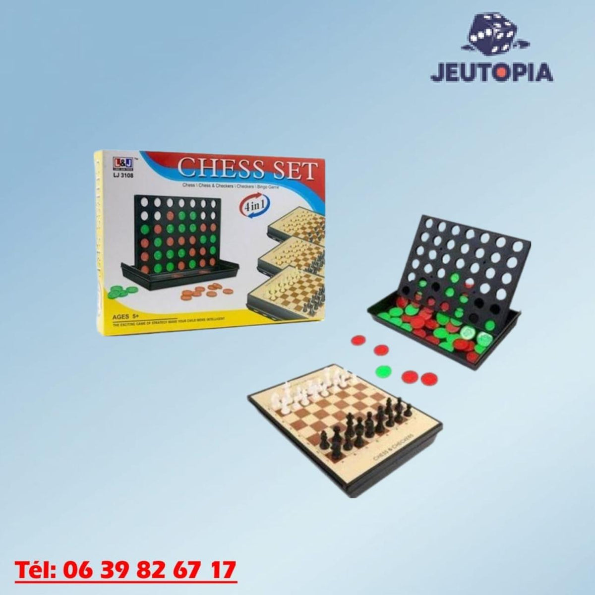 Connect-chess 4 en 1