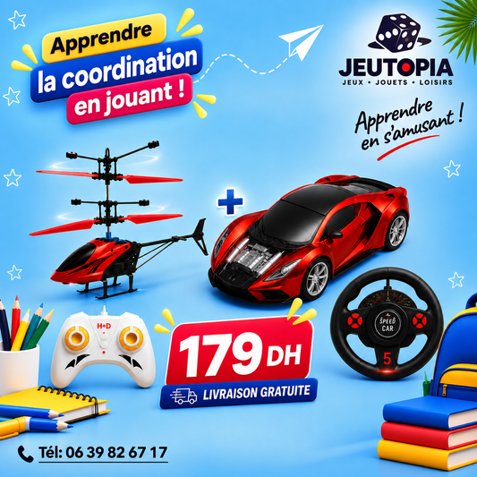 Pack DUO – Hélicoptère + Voiture