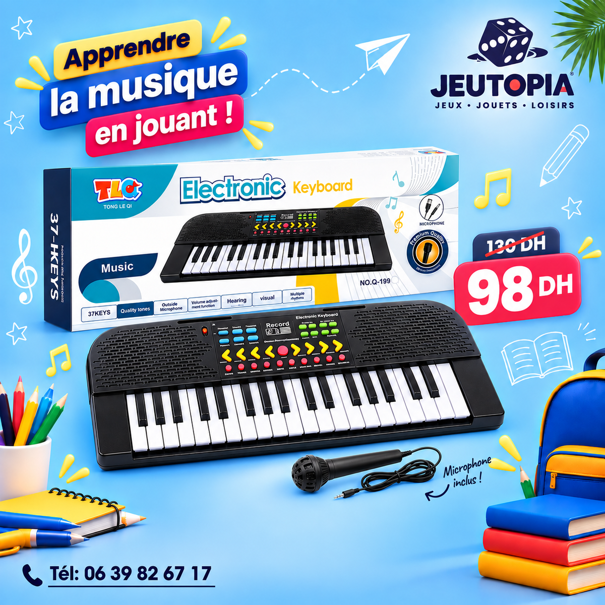 Piano Électronique 37 Touches